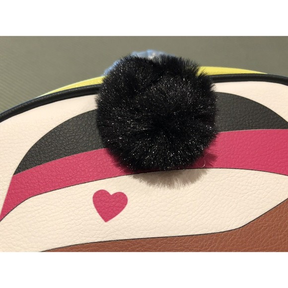 New Luv Betsey Johnson Backpack Princess Tennis Cute Girl LBMINDY Pom Pom Detail
